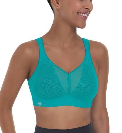 Anita - Active Air Control Sports Bra - Peacock Blue - Image 2